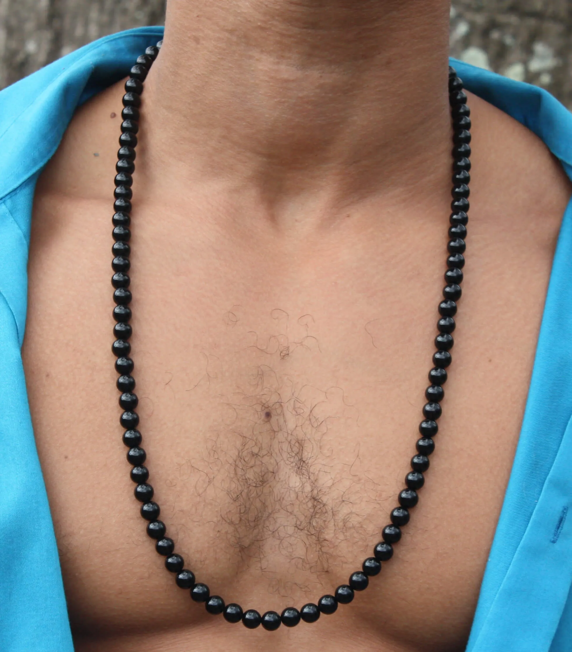 30 inch Black Onyx Necklace 8mm