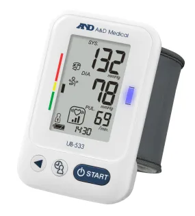 A&D UB-533 - Bloeddrukmeter pols - 2 x 60 geheugenplaatsen