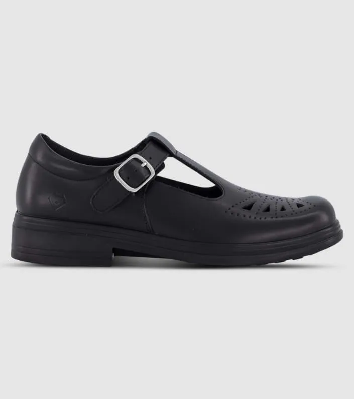 alpha zahli senior girls t-bar school shoes