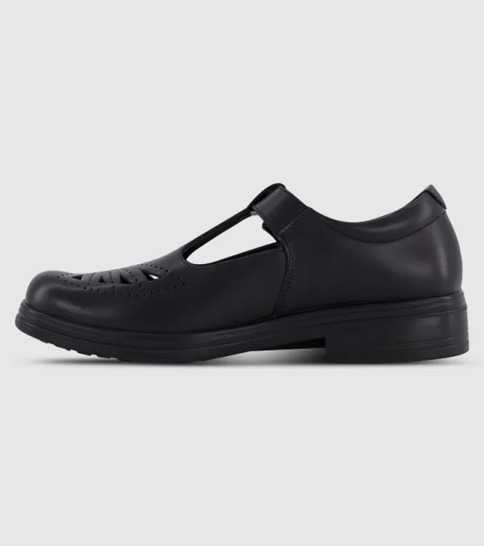 alpha zahli senior girls t-bar school shoes