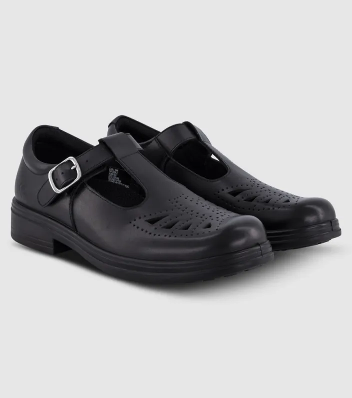 alpha zahli senior girls t-bar school shoes