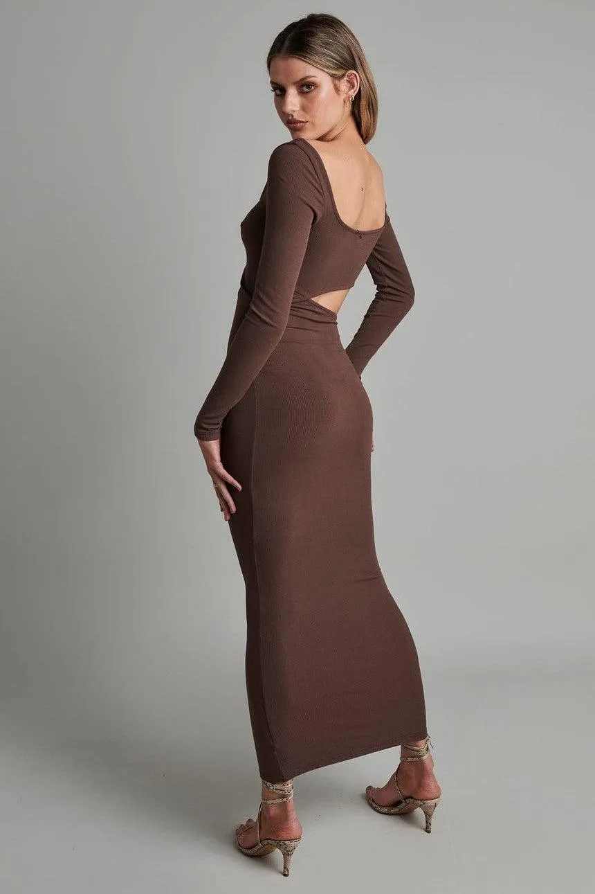 Angel Maxi Dress - Brown