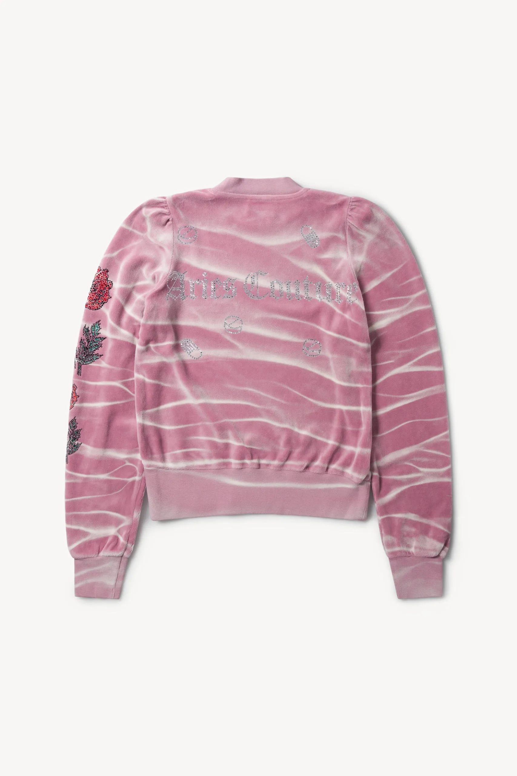 Aries x Juicy Couture Shrunken Sun-bleached Crew Neck Sweatshirt