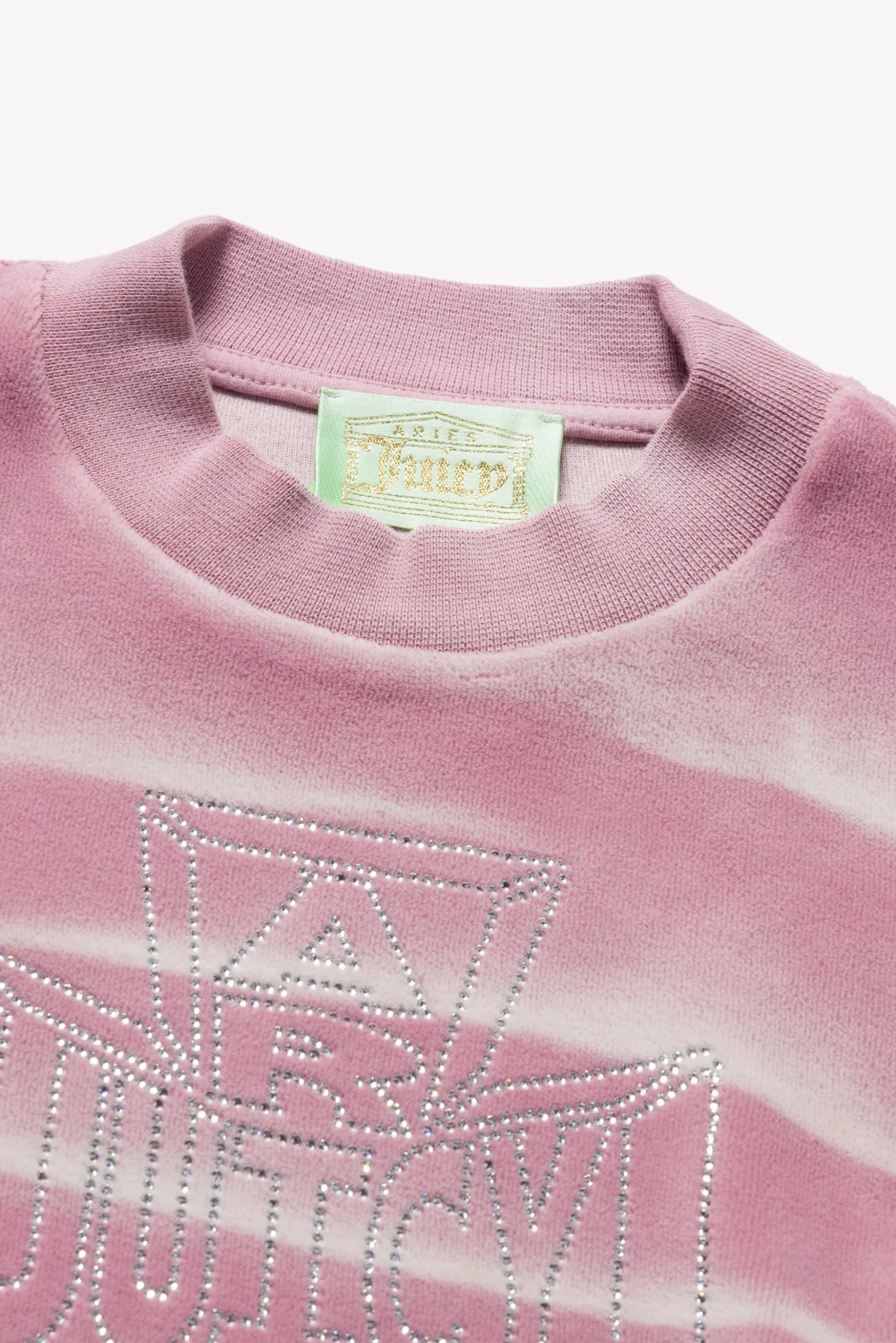 Aries x Juicy Couture Shrunken Sun-bleached Crew Neck Sweatshirt