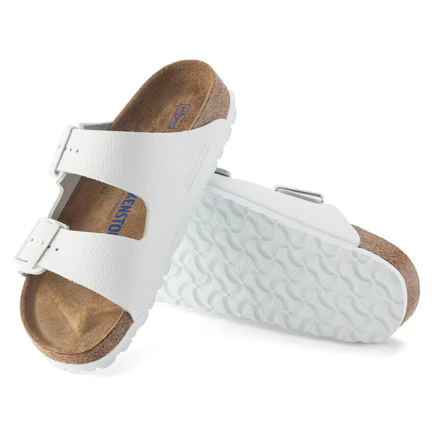 Arizona White Leather Soft Footbed