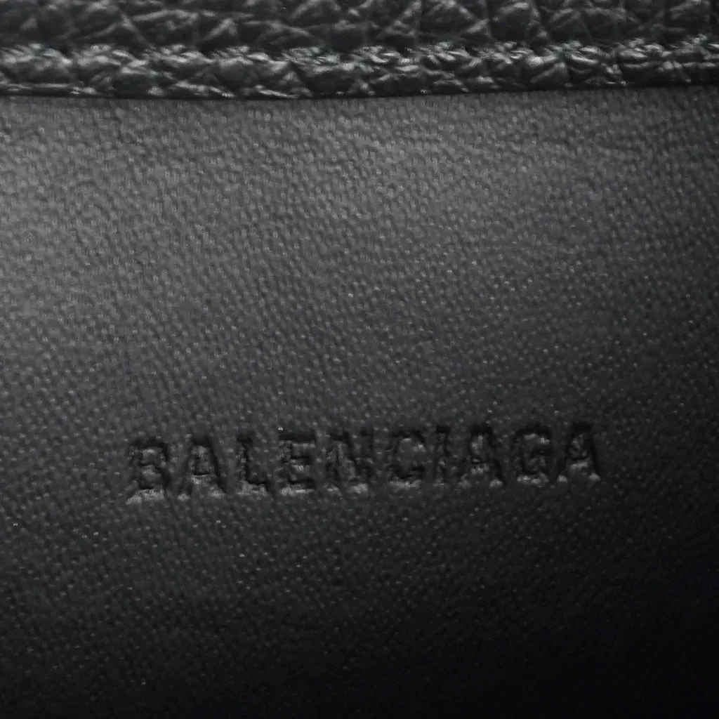 Balenciaga Black Calfskin Hourglass Messenger Bag