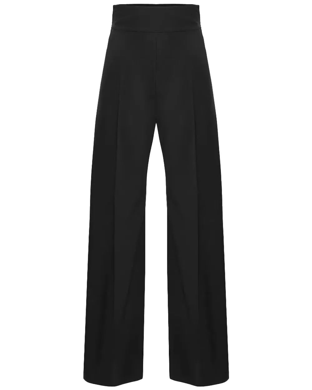 Black High Waisted Wide Leg Trouser