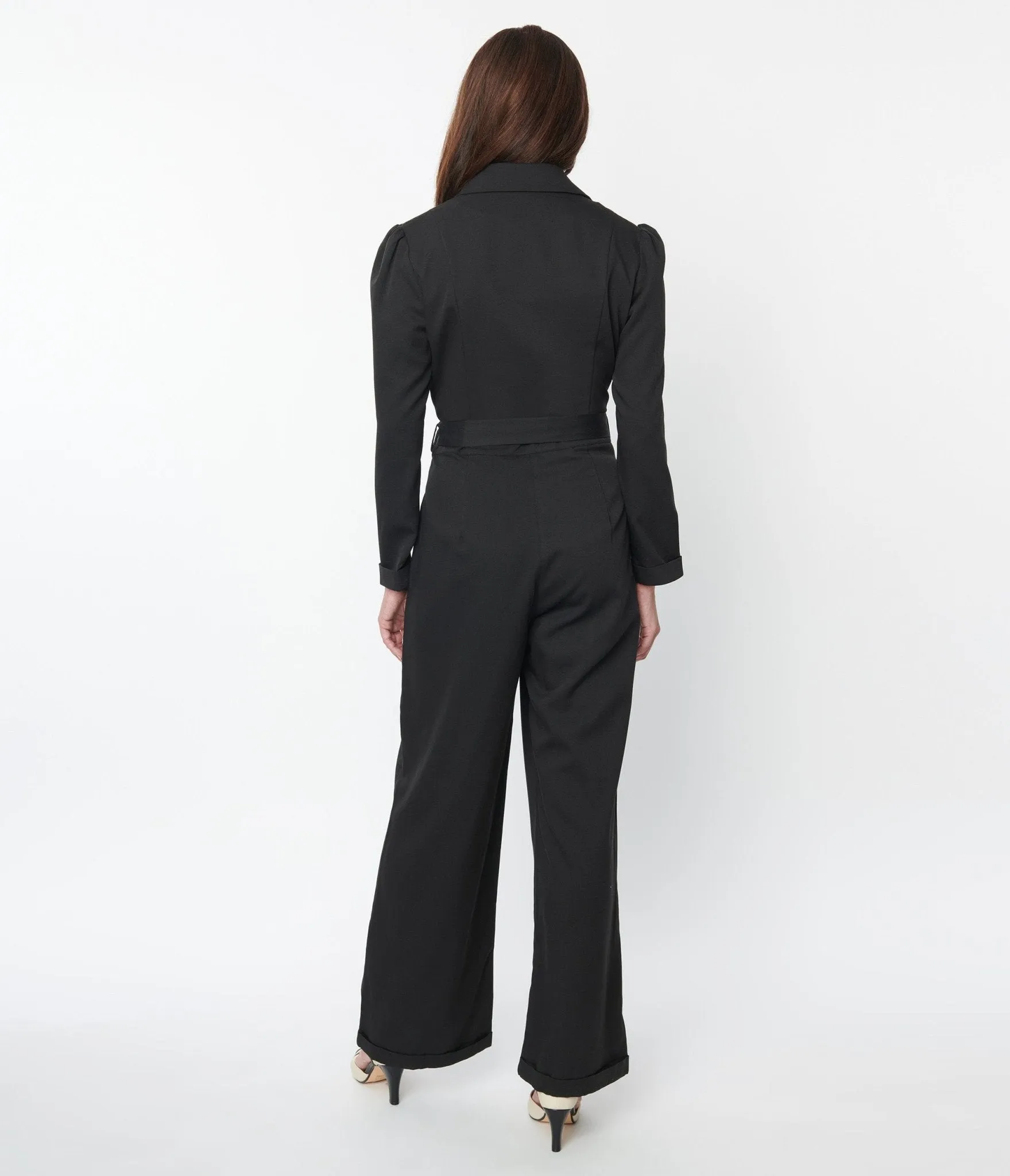 Black Long Sleeve Jumpsuit