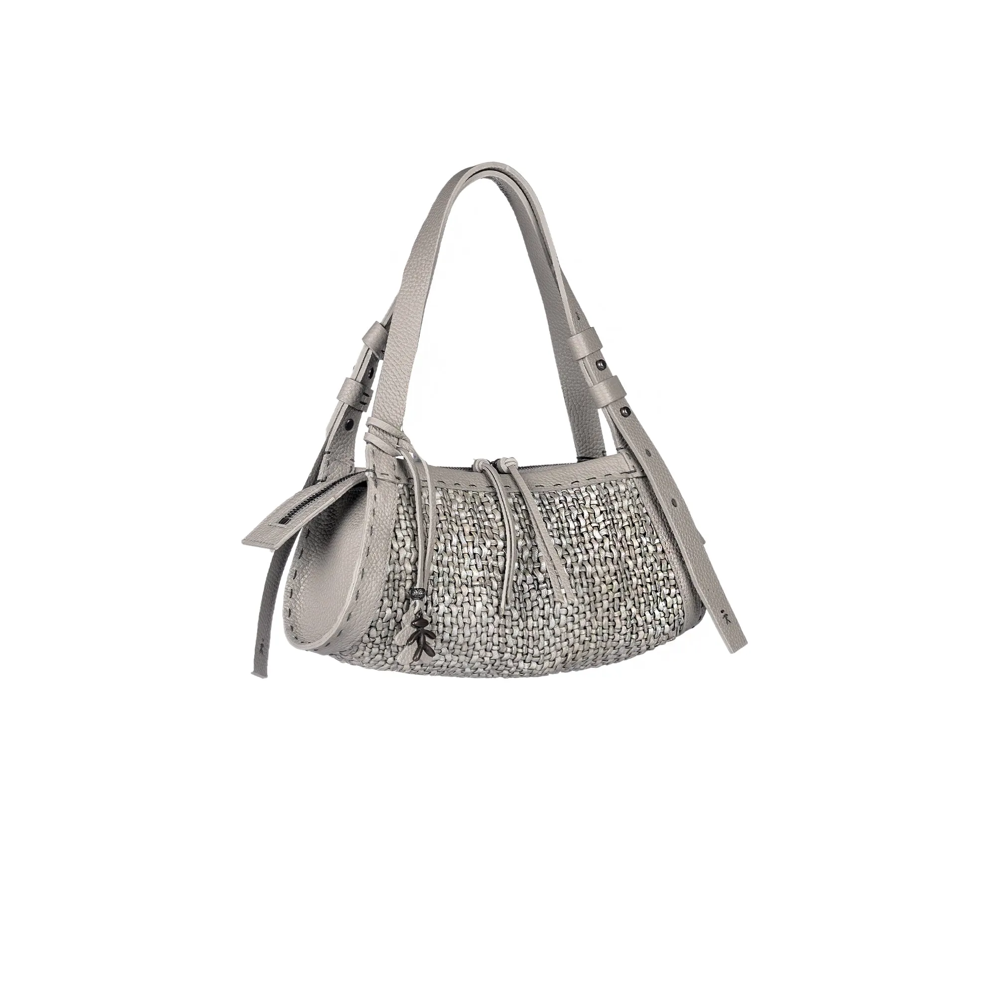 Boa Bauletto XS Intreccio Madreperla Light Grey