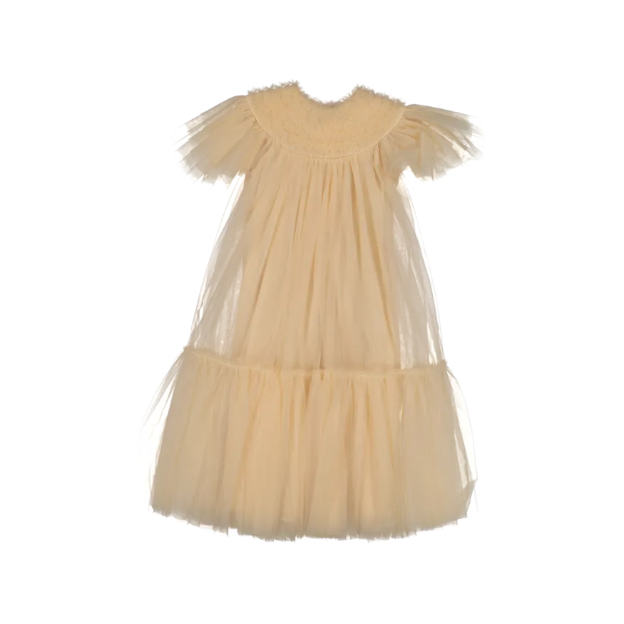 Carla Dress Long-Cream