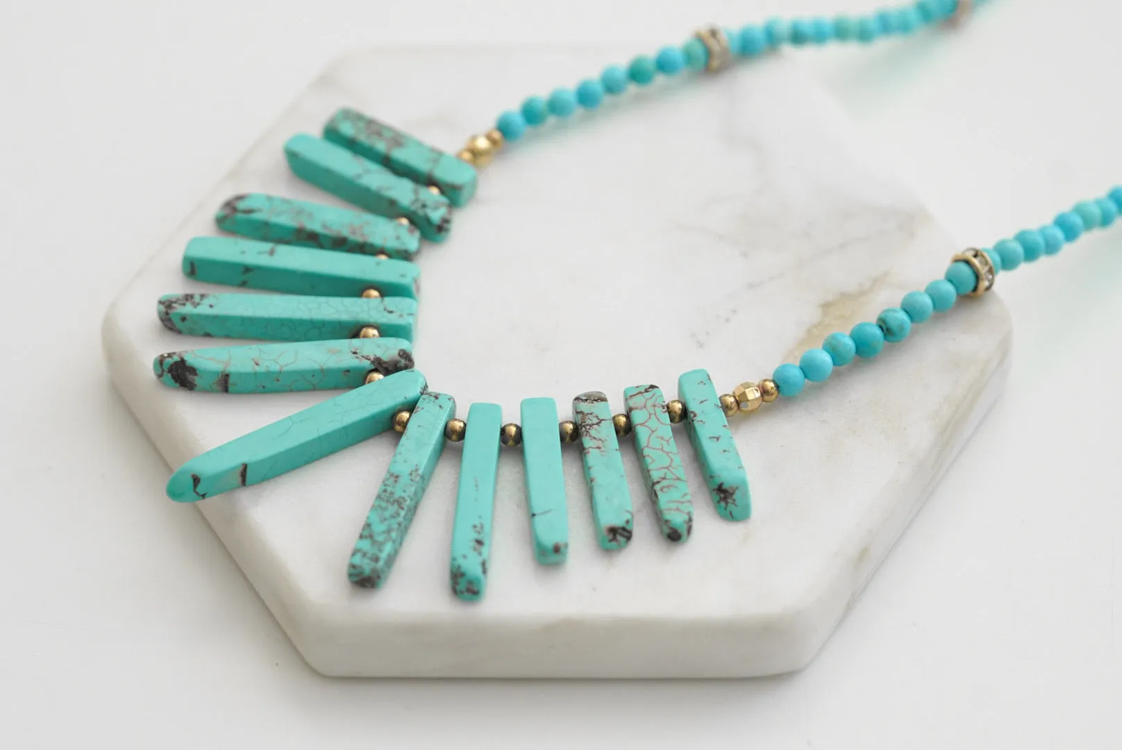 Chip Collection - Turquoise Necklace