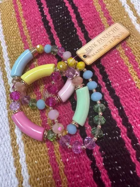 Colorful Bracelet Set - Pink Panache