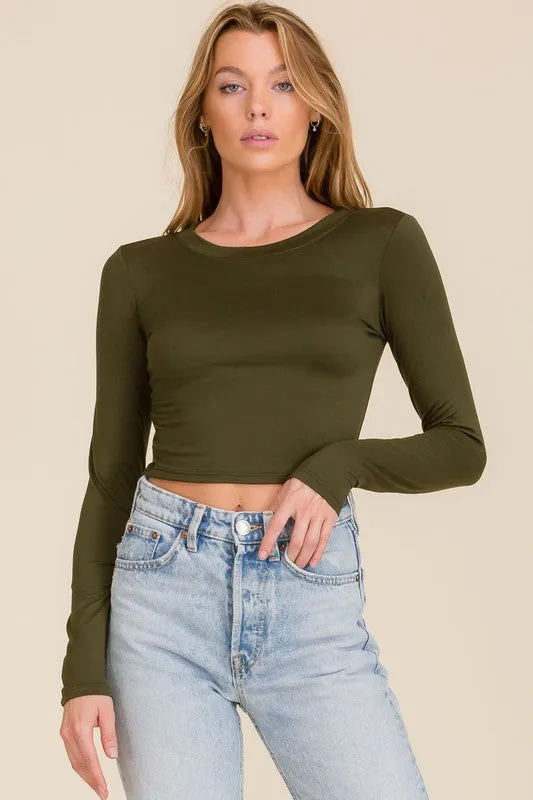 Crop Top Long Sleeve