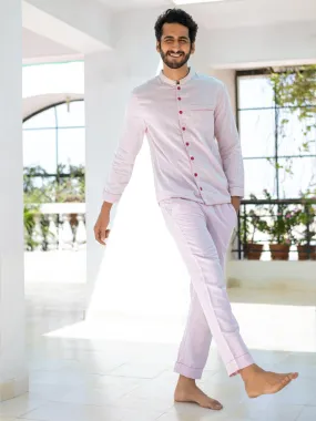 Cuban Collar 3 Layer Mulmul Night Suit