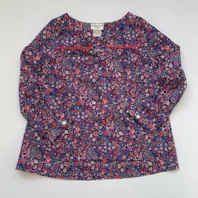 Cyrillus Blue And Red Liberty Print Kaftan Top: 4 Years