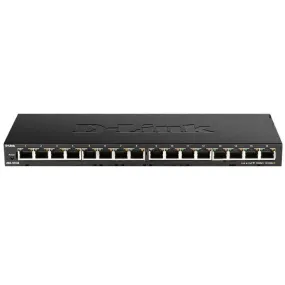 D-Link 16-Port Low Profile Gigabit Unmanaged Switch Metal Housing