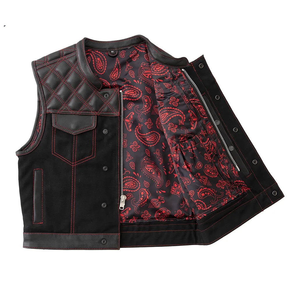 Demon - Men's Club Style Leather Vest - Limited Edition