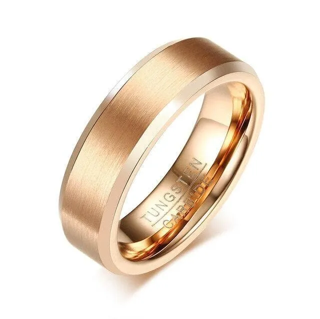 Elegant Promise Rings for Couples in Rose-Gold