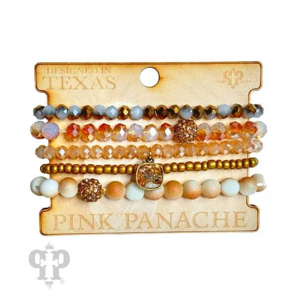 Fall Vibes Bracelet Set - Pink Panache