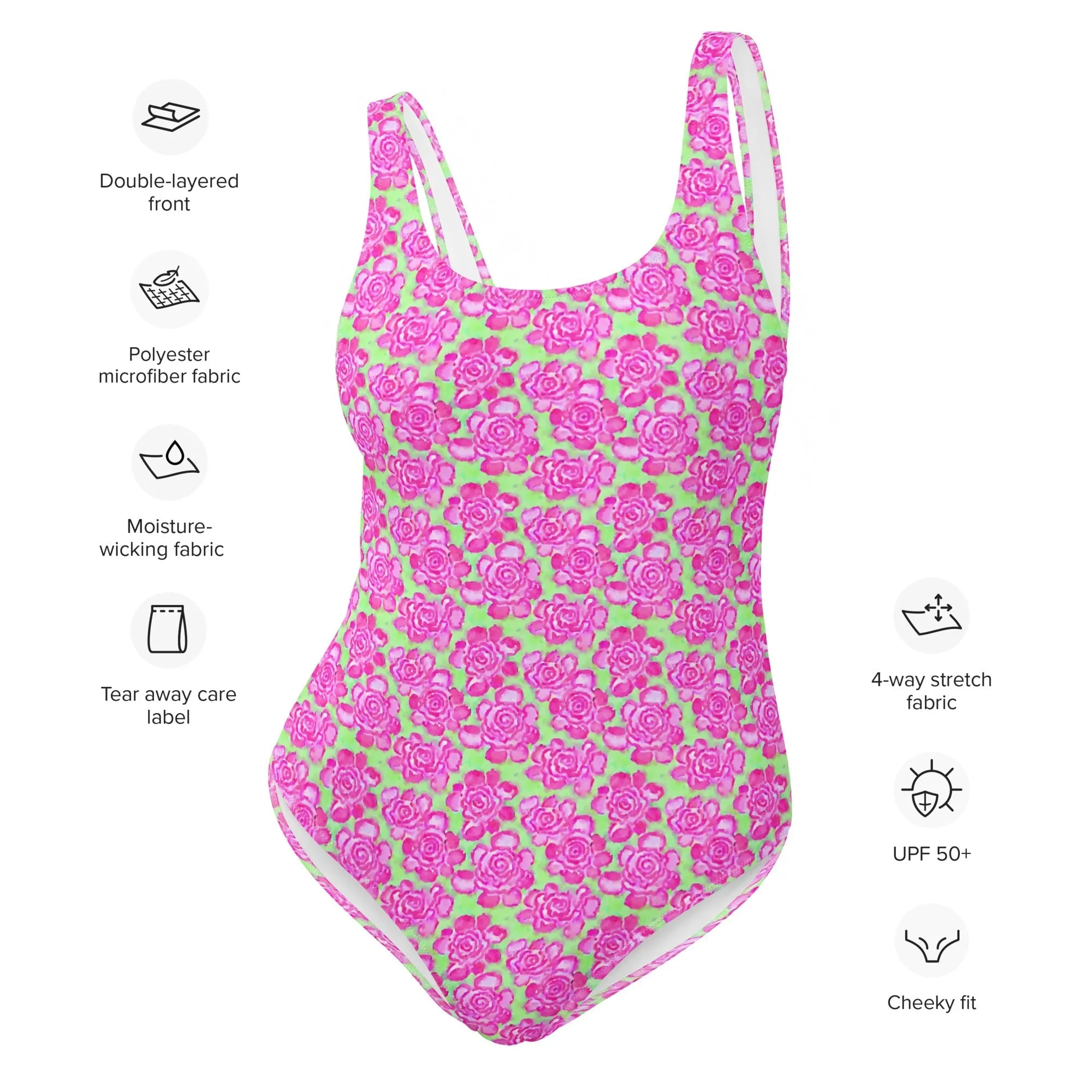 FLORIDA ECO ONE PIECE SWIMSUIT -PINKLIMA BLOOMS