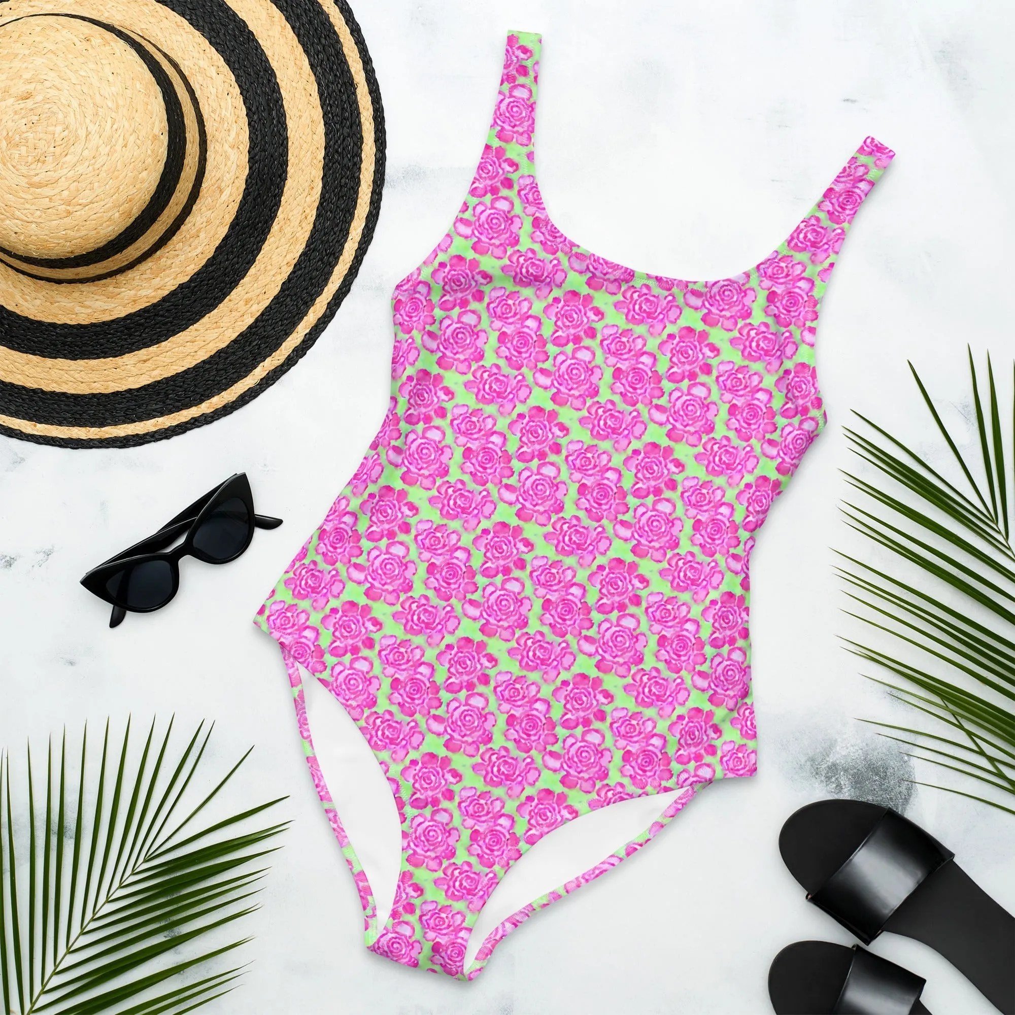 FLORIDA ECO ONE PIECE SWIMSUIT -PINKLIMA BLOOMS