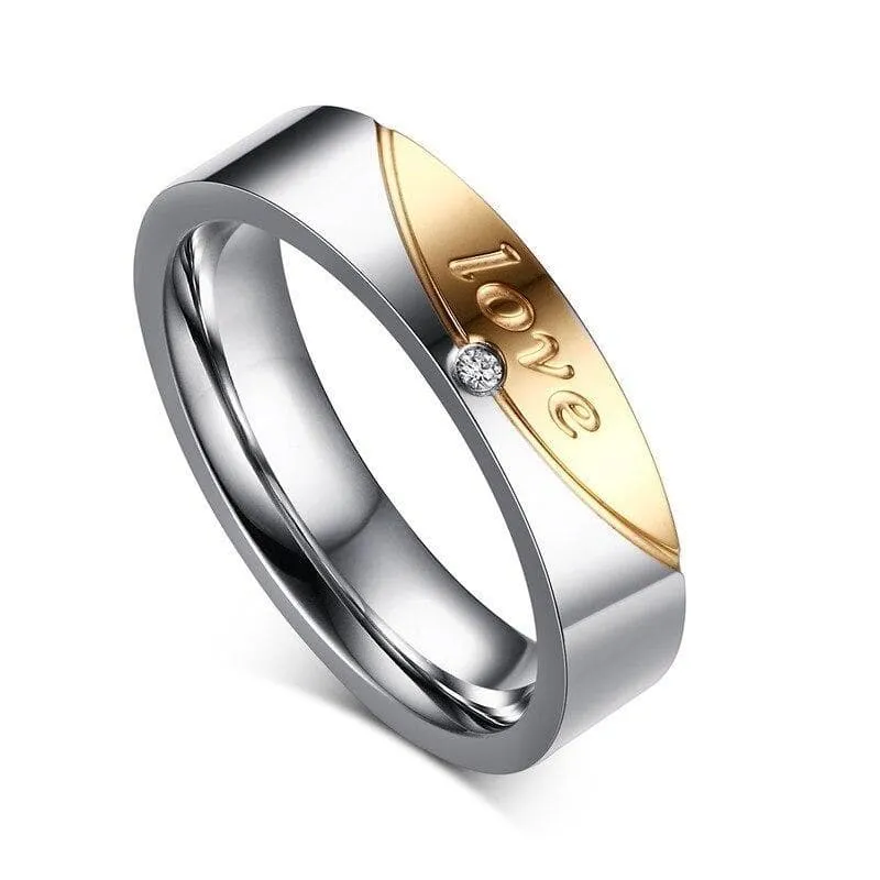 Forever Love Couple Promise Rings