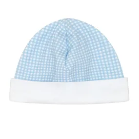 Gingham Baby Hat - Blue