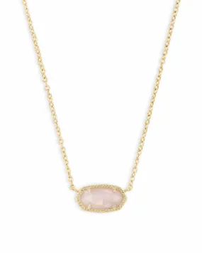 Kendra Scott Elisa Necklace in Rose Quartz