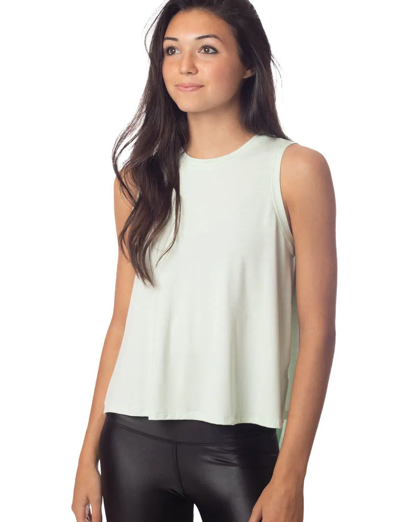 Lucy Tie Back Tank Mint