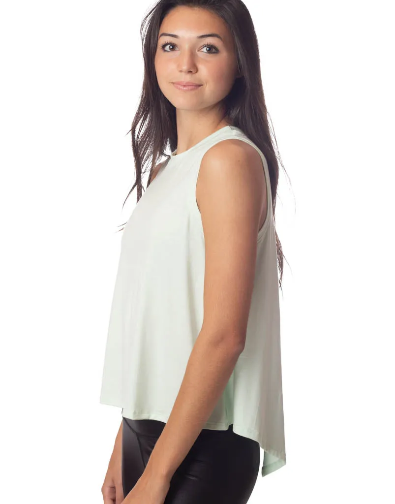 Lucy Tie Back Tank Mint