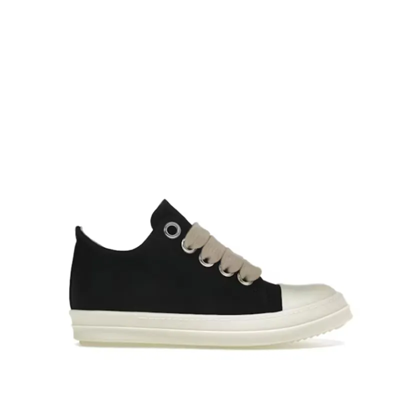 Men’s All-Season Canvas Shoes, Black Low-Top 