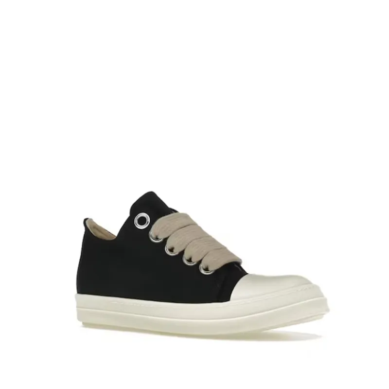 Men’s All-Season Canvas Shoes, Black Low-Top 