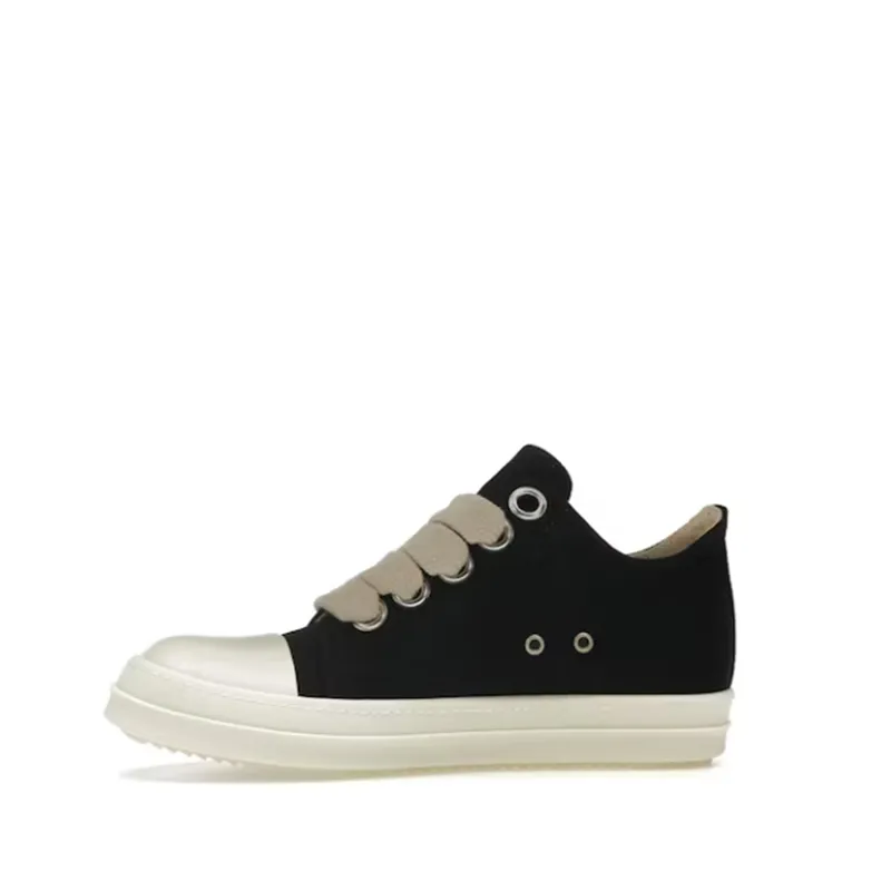 Men’s All-Season Canvas Shoes, Black Low-Top 