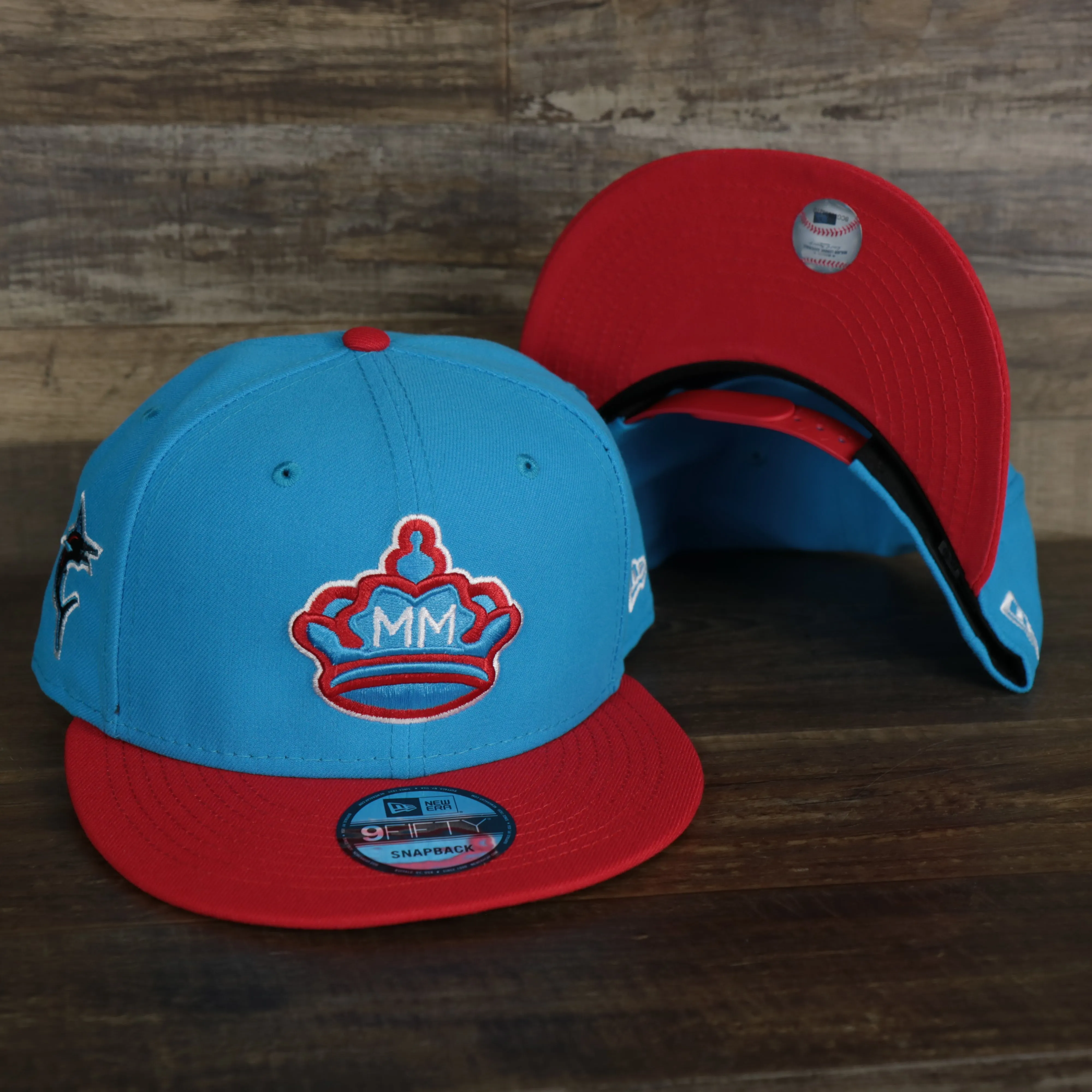 Miami Marlins MLB City Connect 2021 On-Field Side Patch 9Fifty Snapback | Blue