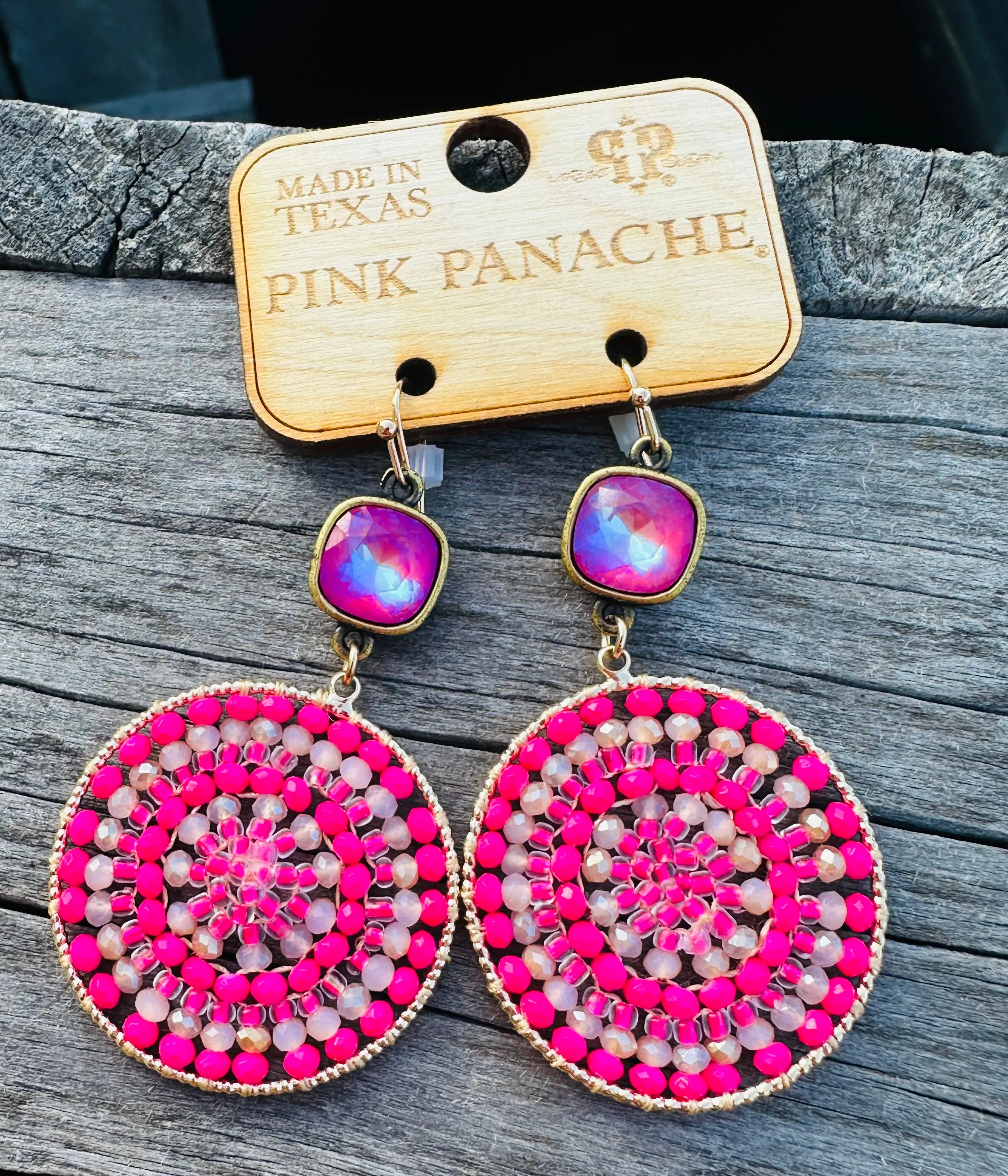 Moon Rider Pink Earrings - Pink Panache