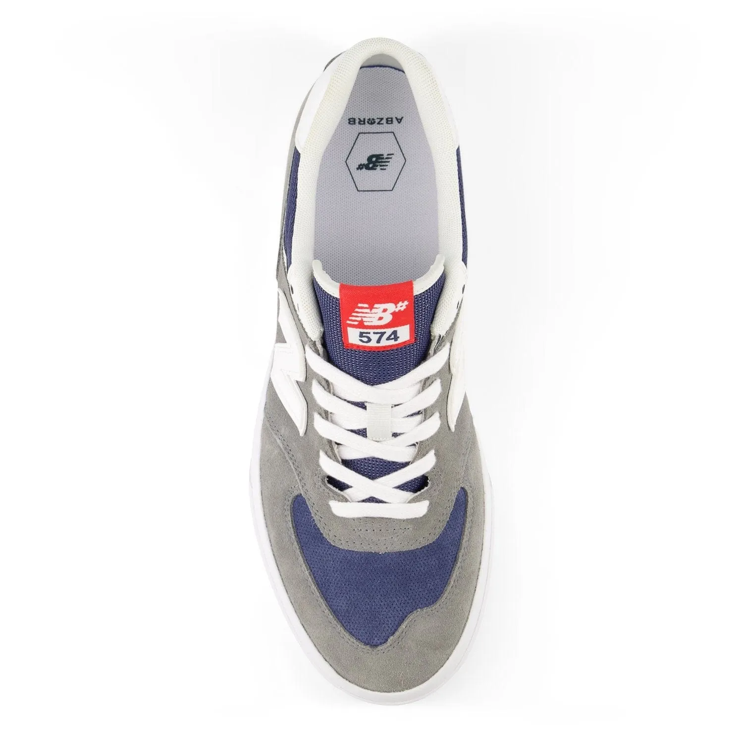 New Balance Numeric 574 Vulcanized Shoes Grey/White