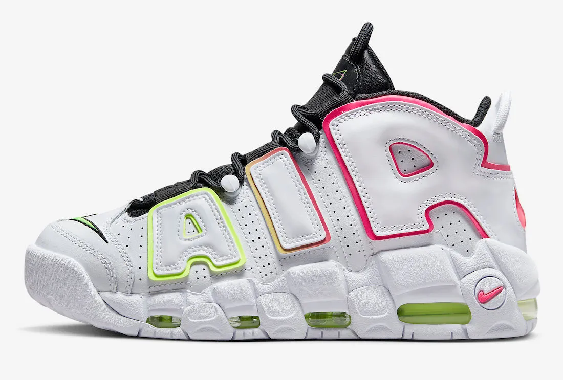 Nike Air More Uptempo Electric White Volt Hyper Pink Black FD0865-100