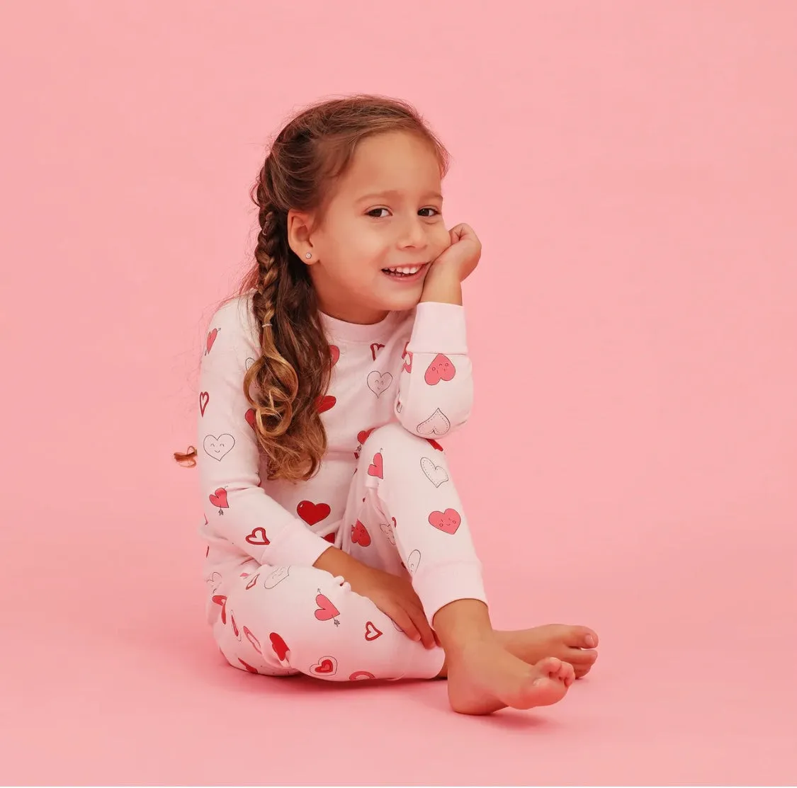 Noomie Hearts Pajama Set