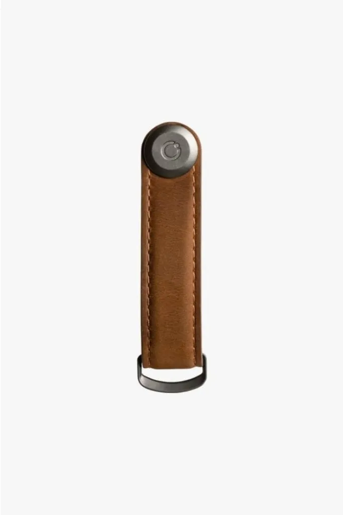 Orbitkey - Key Organiser - Crazy Horse Leather - Chestnut Brown / Brown