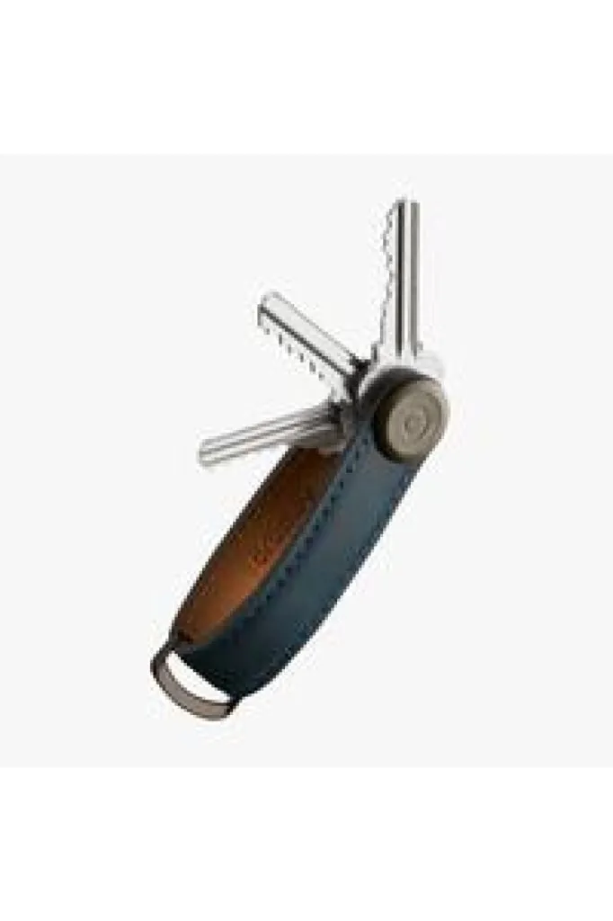 Orbitkey - Key Organiser - Crazy Horse Leather - Marine Blue / Blue