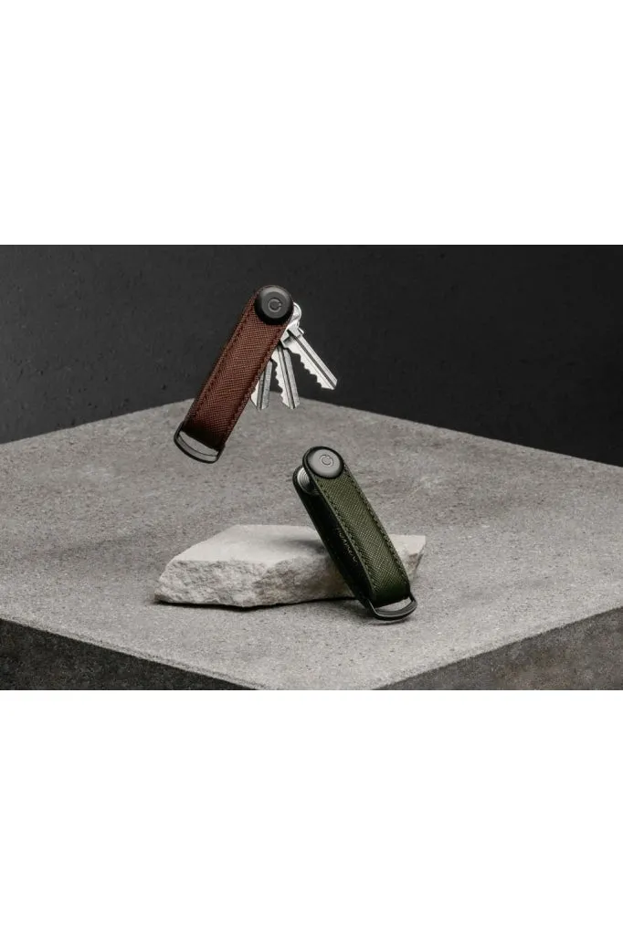 Orbitkey - Key Organiser - Saffiano Leather - Olive