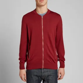 Paul Smith Merino Zip CardiganDamson