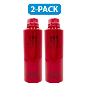 Perry Ellis 360 Red Body Spray 6 oz 2-PACK Men