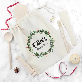 Personalised Kids Christmas Baking Set