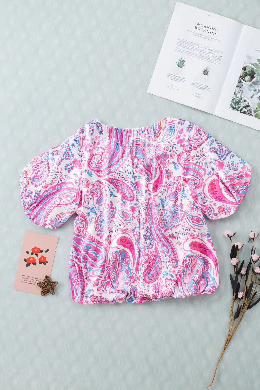 Pinky Promise Paisley Top