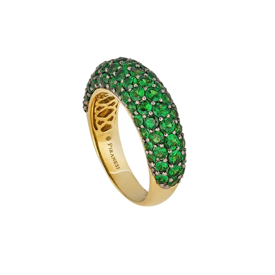 Piranesi Small Green Tsavorite Dome Ring