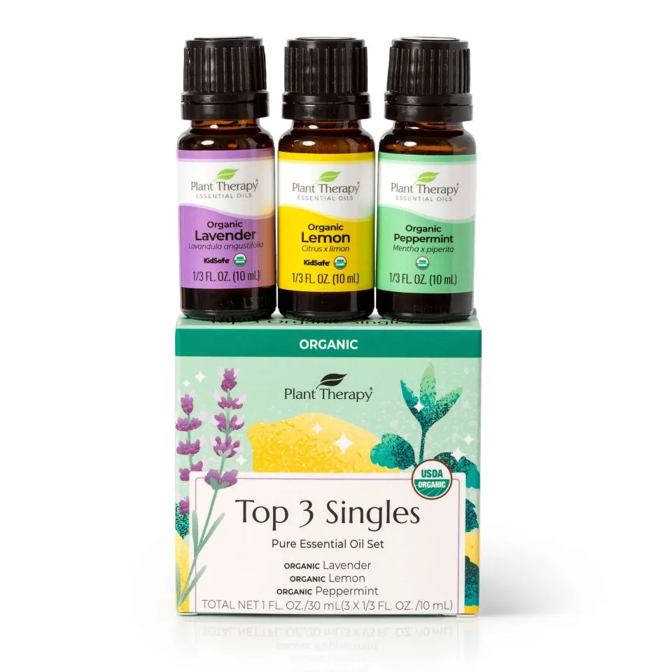 Plant Therapy Top 3 Organic Singles Set