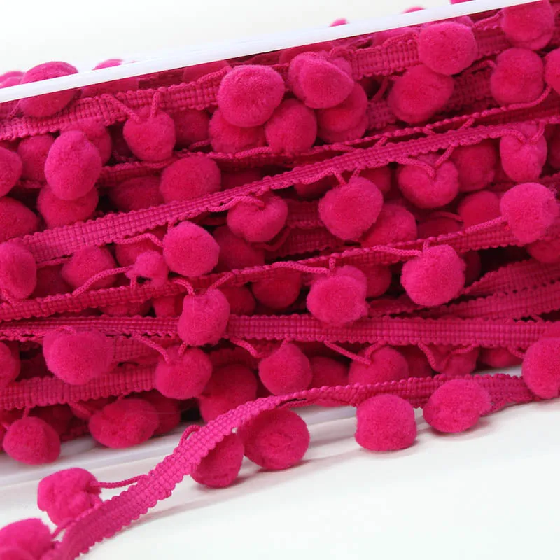 Pom Pom Trim - Bright Pink