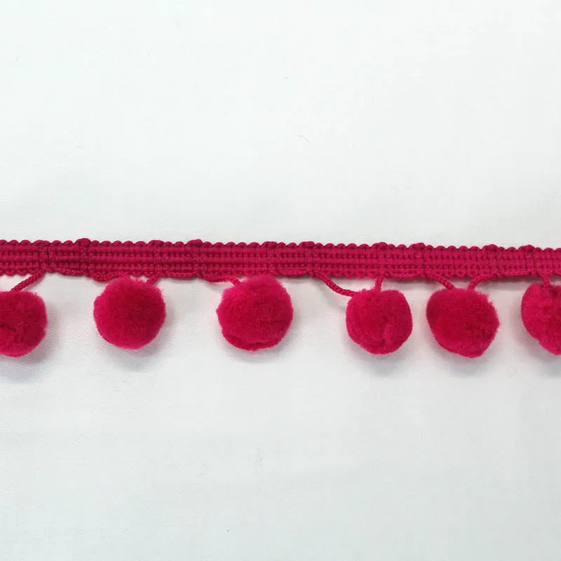 Pom Pom Trim - Bright Pink