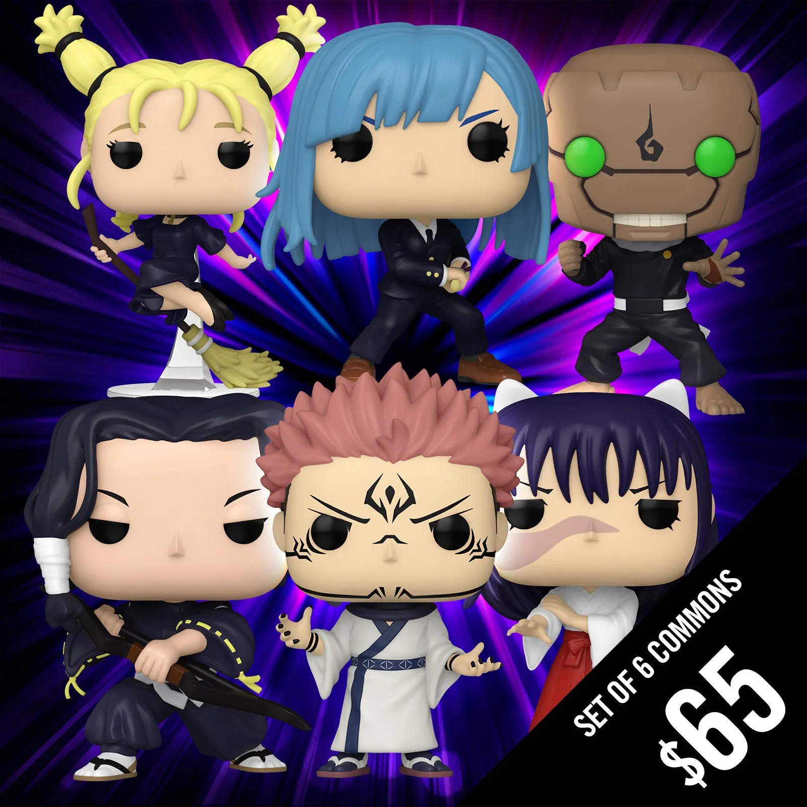 Pre-Order: Funko Pop! JuJutsu Kaisen S4 (Set of 6 Commons)